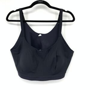 Tommy John Womens Black No Show Scoop Bralette Size 2XL Wireless